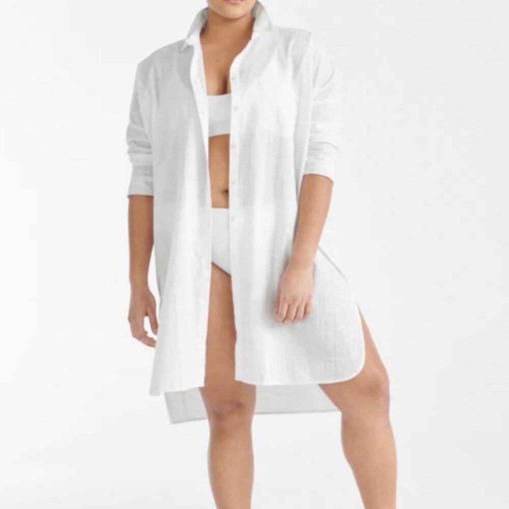 Knix Oversized Beach Shirt
Swimcover Cotton Sz Medium Relaxed Coastal